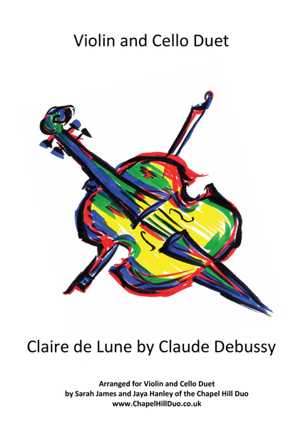 Clair de Lune by Claude Debussy arranged for Violin & Cello Duet by the Chapel Hill Duo image number null