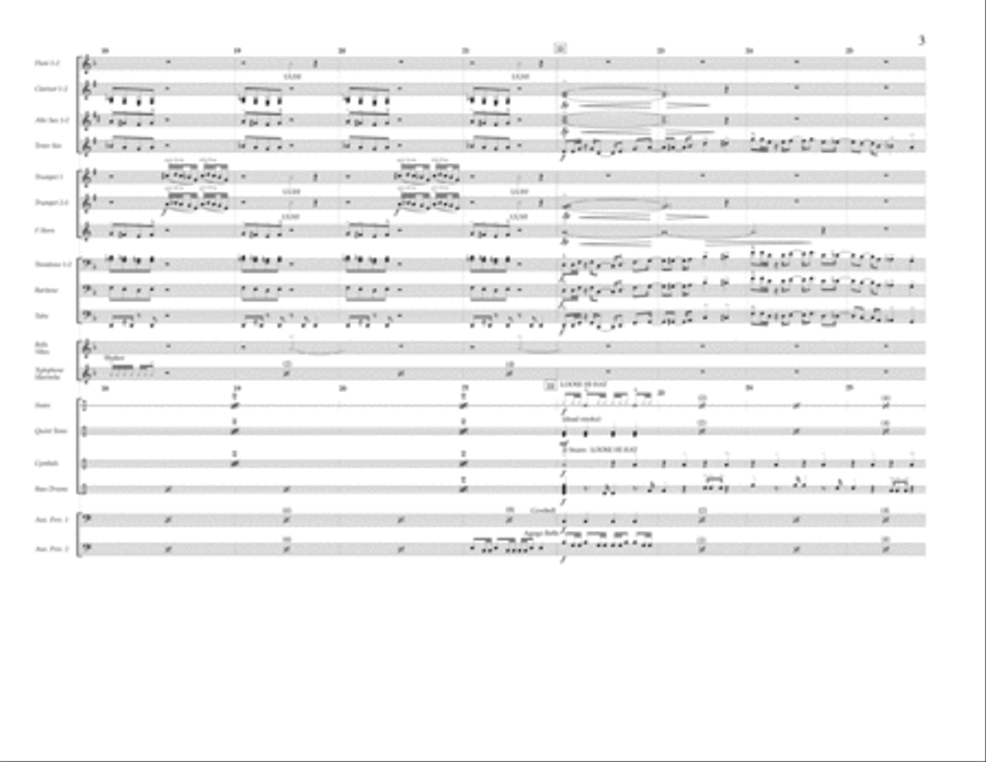 Jungle Boogie - Full Score Marching Band scores gallery preview page 3