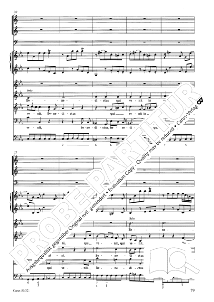 Requiem in C minor 4-Part scores gallery preview page 85