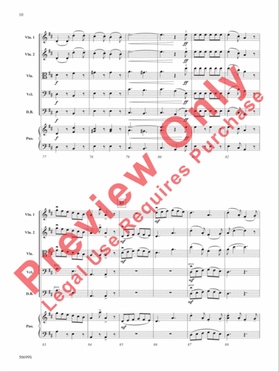 Highlights from The Wizard of Oz String Orchestra scores gallery preview page 11