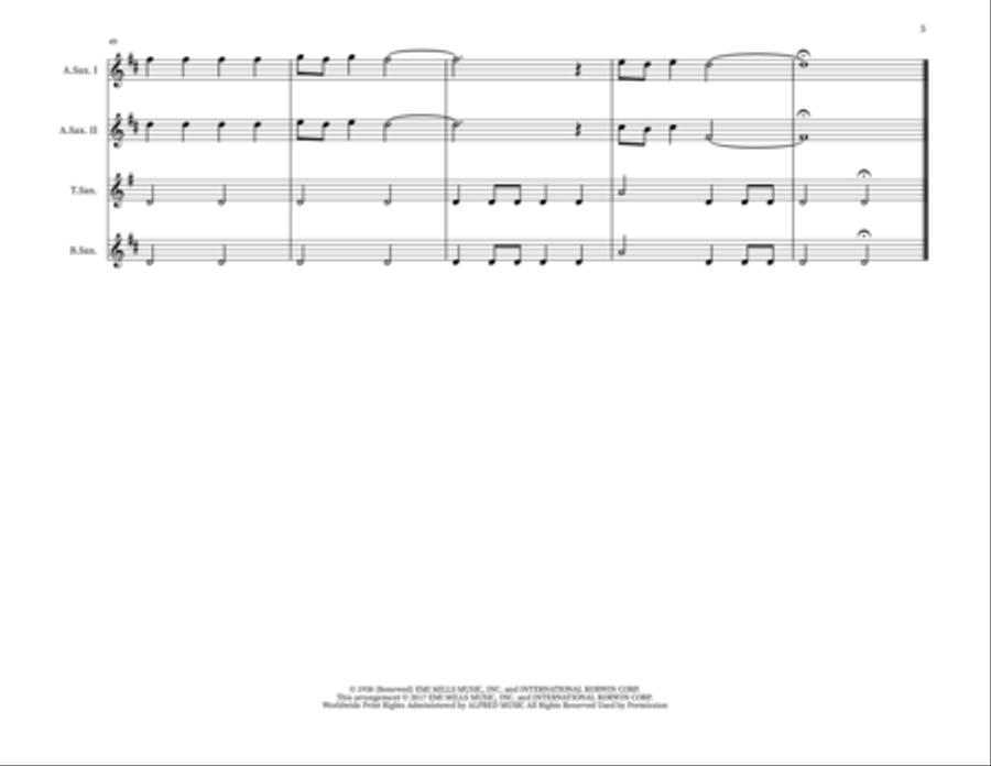 The Little Drummer Boy Small Ensemble scores gallery preview page 5