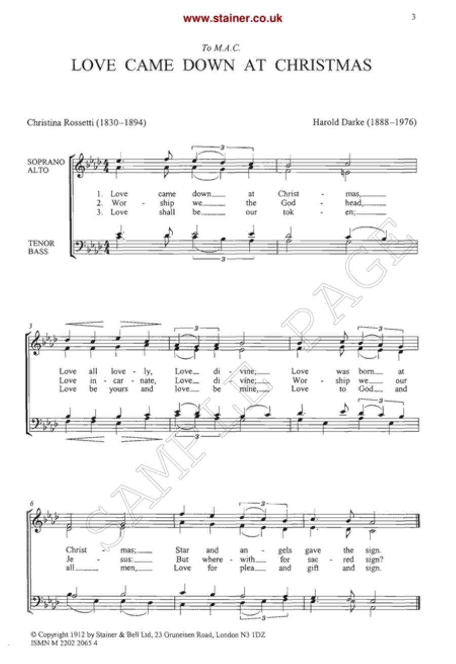Three Carols Choir scores gallery preview page 2