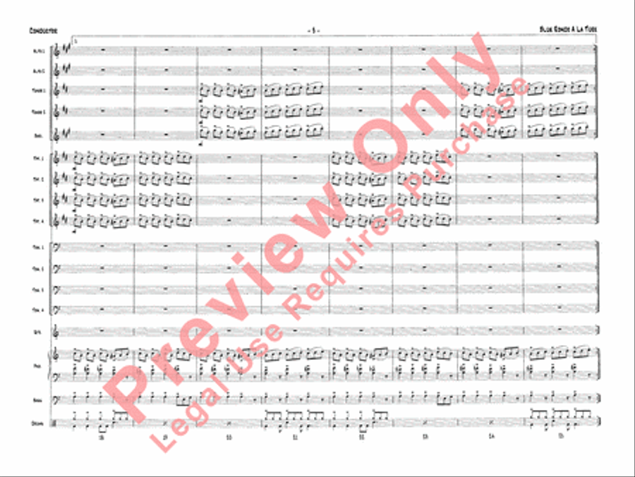 Blue Rondo a la Turk Jazz Ensemble scores gallery preview page 6
