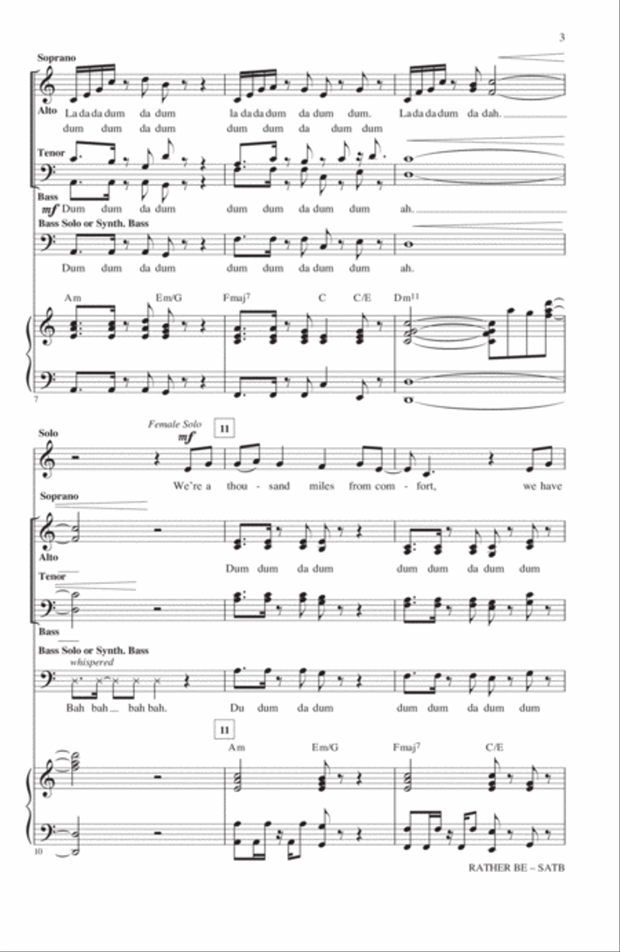 Rather Be 4-Part scores gallery preview page 2