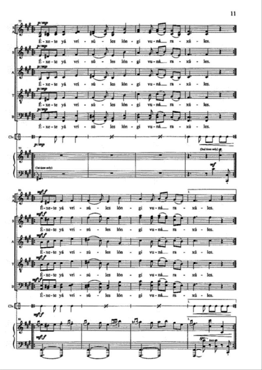Dance of Zalongo Dance of Zalongo 4-Part scores gallery preview page 5