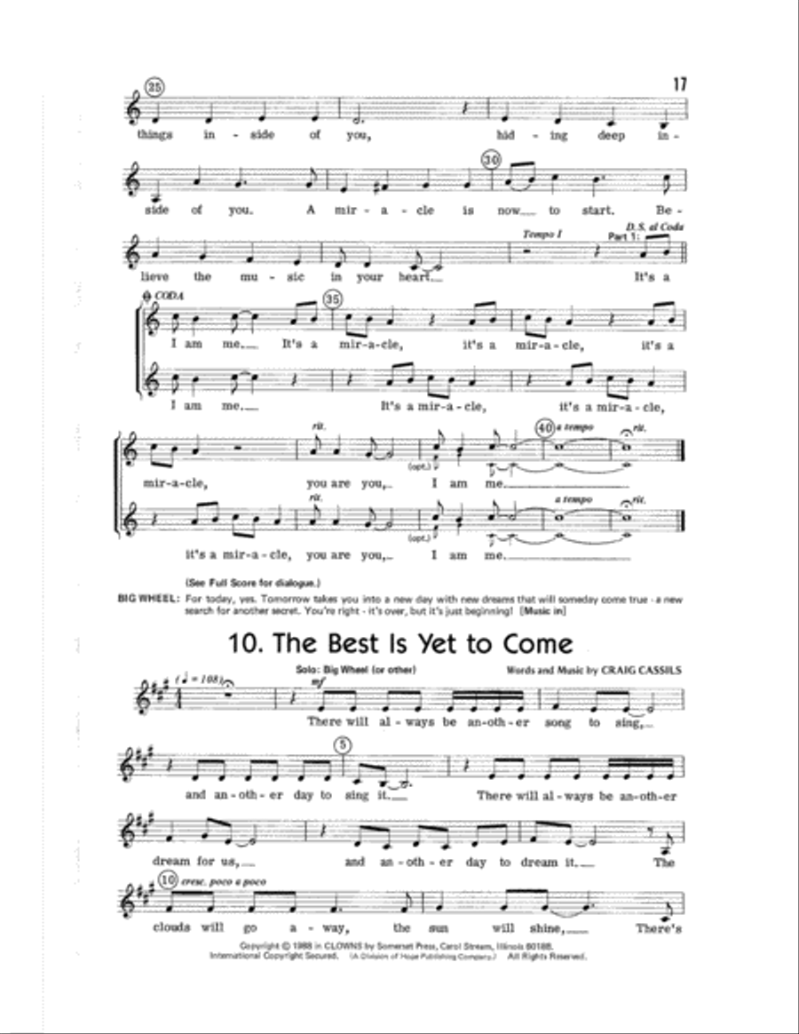Clowns Clowns Choir scores gallery preview page 19