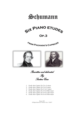 Schumann - Six Piano Etudes Op.3 on Paganini's Caprices