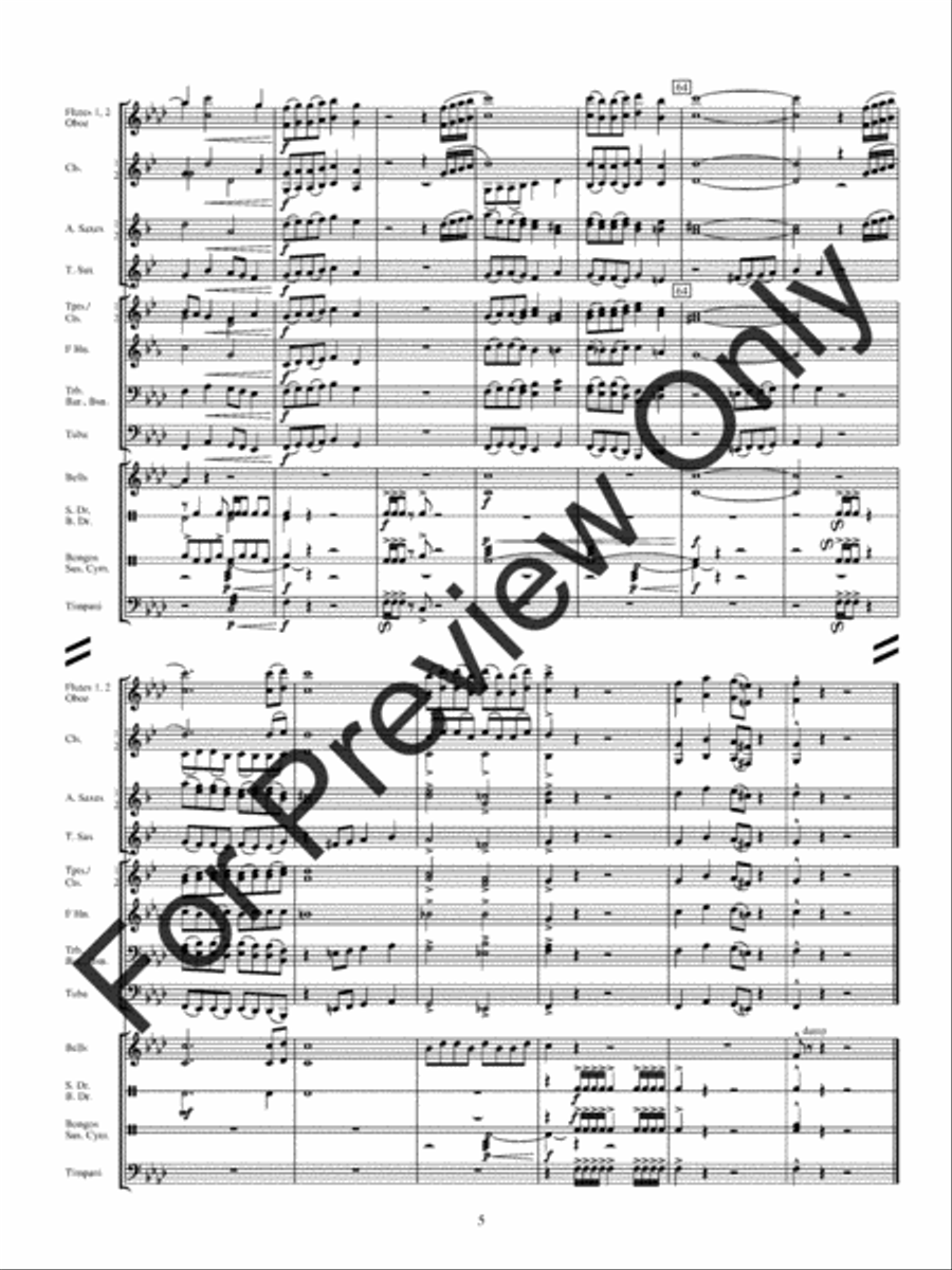 Ancient Ritual Ancient Ritual Concert Band scores gallery preview page 8