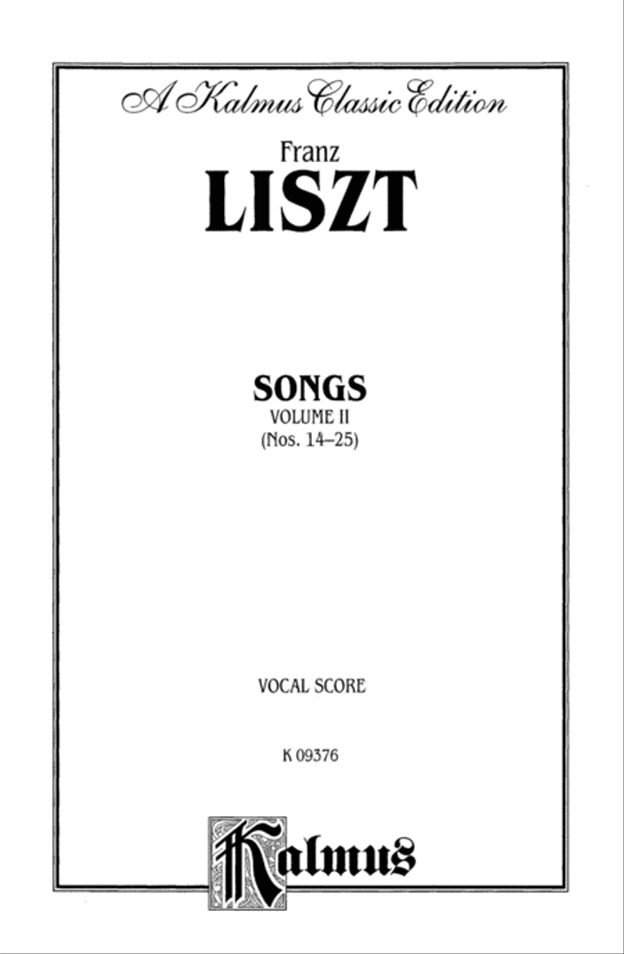 Songs, Volume 2