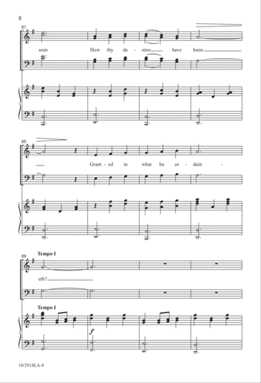 Praise Ye the Lord 4-Part scores gallery preview page 8