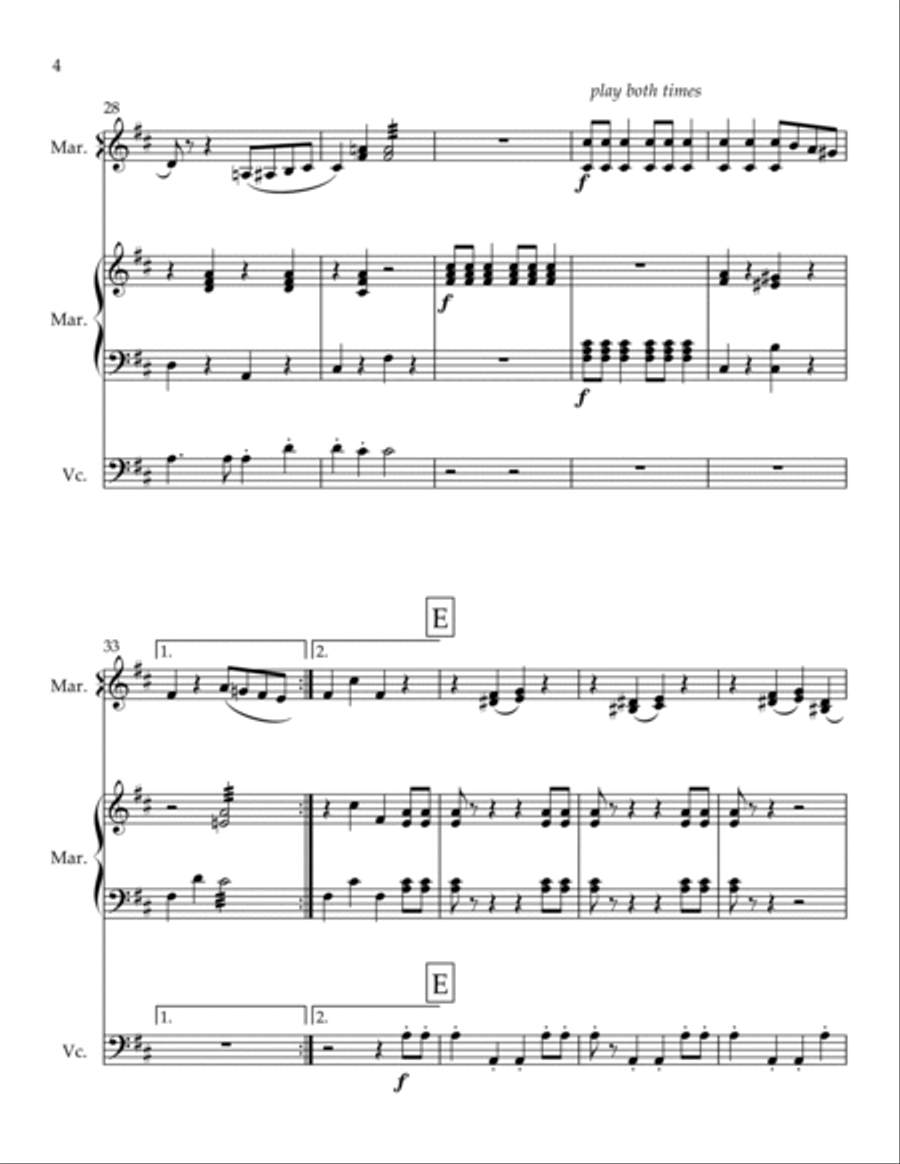 Parade of the Wooden Soldiers Chamber Music scores gallery preview page 4