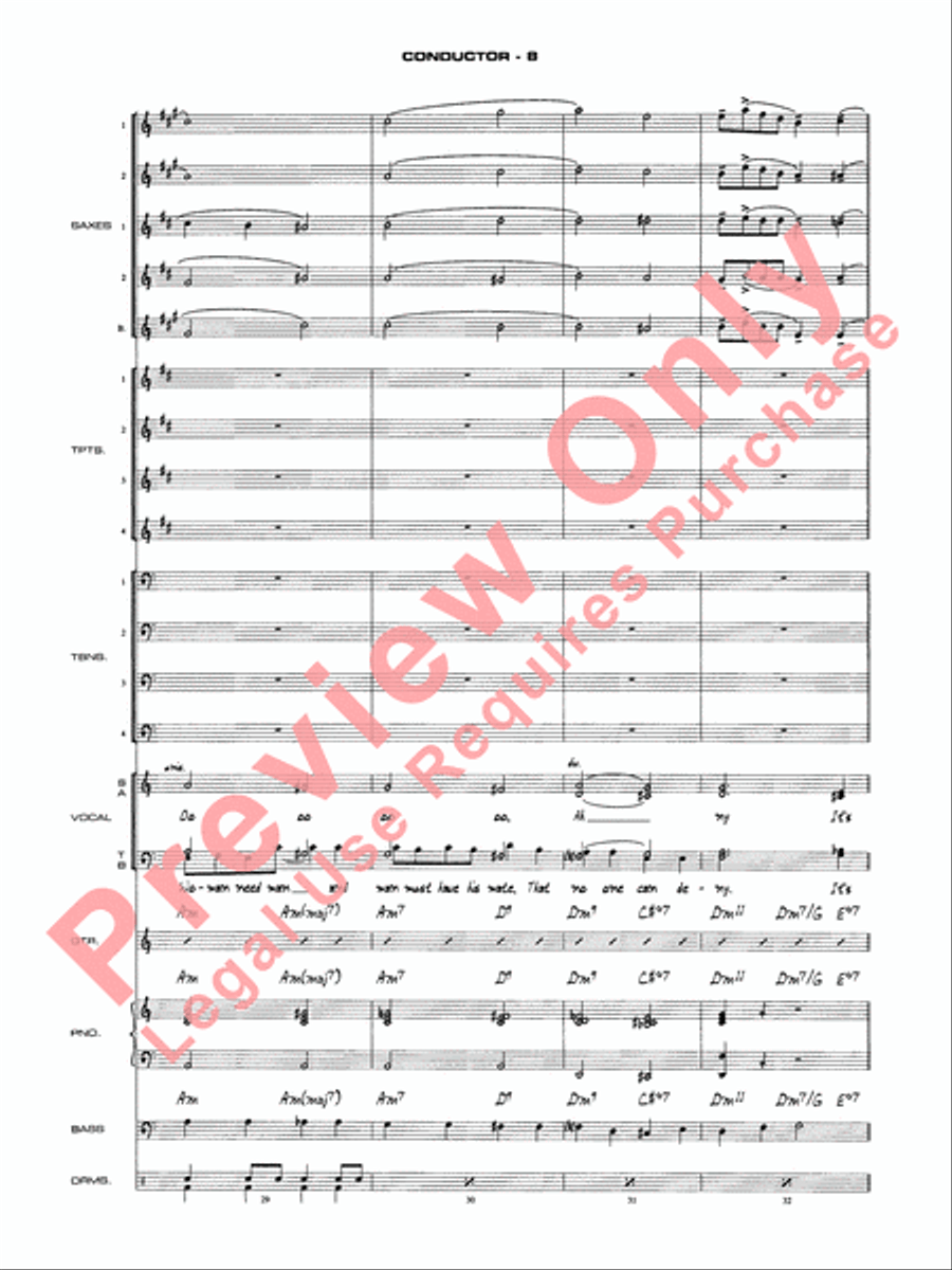 As Time Goes By Jazz Ensemble scores gallery preview page 10