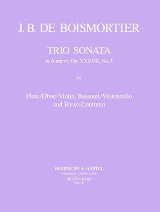 Book cover for 5 Trio Sonatas Op. 37