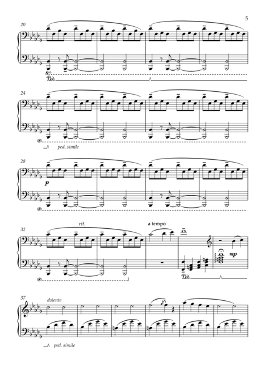 My Lady and the Battle of Cadsand Piano Solo scores gallery preview page 5