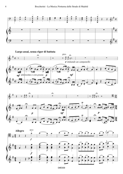 Boccherini - La Musica Notturna delle Strade di Madrid - cello and piano