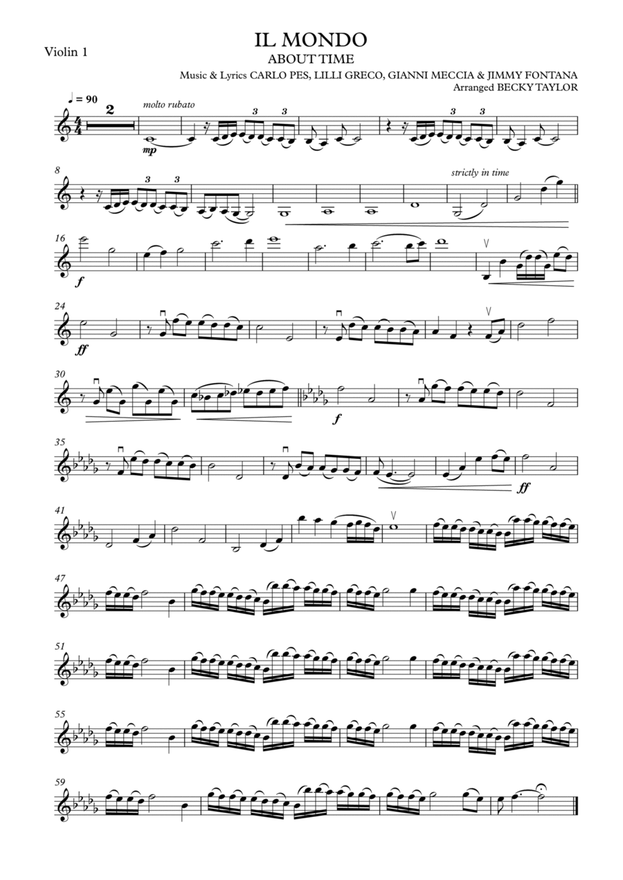 Il Mondo String Quartet scores gallery preview page 1