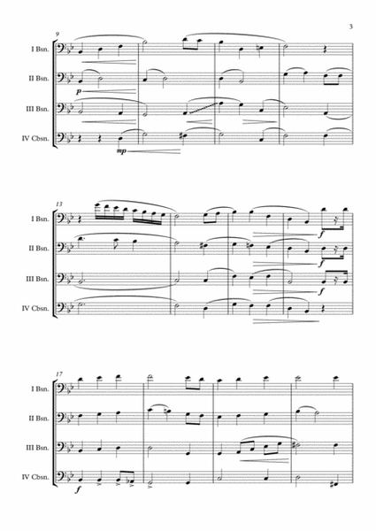 "The Star Spangled Banner" Bassoon Quartet arr. Adrian Wagner image number null