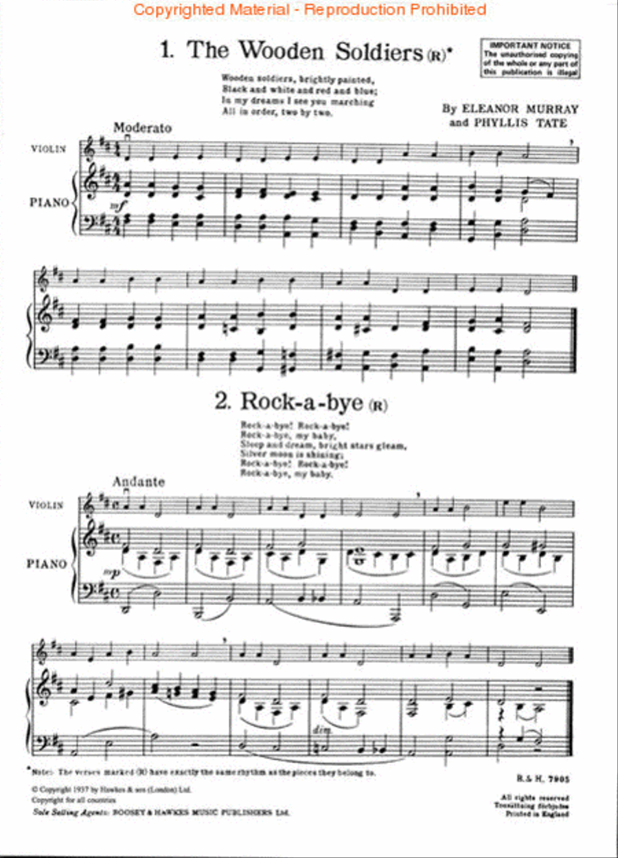 Tunes for My Violin Violin Solo scores gallery preview page 2