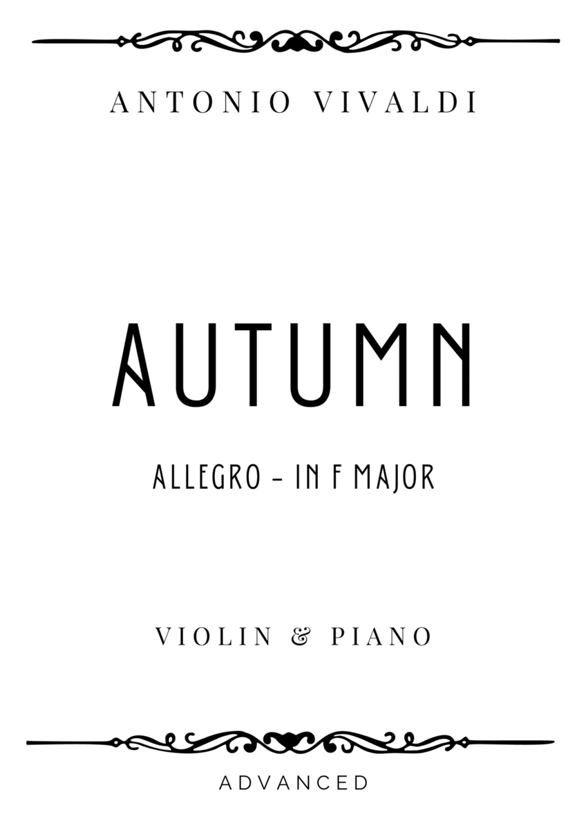Vivaldi - Allegro from Autumn (The Four Seasons) in F Major - Advanced image number null