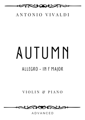 Book cover for Vivaldi - Allegro from Autumn (The Four Seasons) in F Major - Advanced