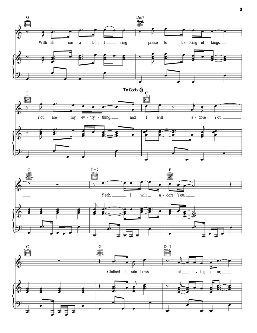 Revelation Song Guitar scores gallery preview page 3