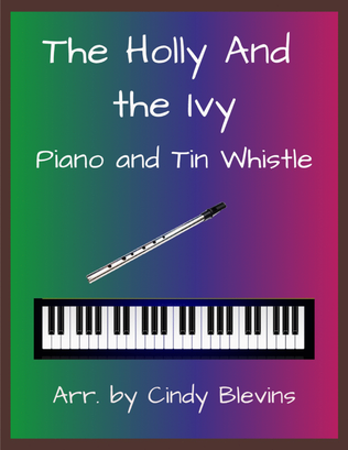 The Holly And the Ivy, Piano and Tin Whistle (D)