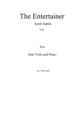 Book cover for The Entertainer for Solo Viola and Piano