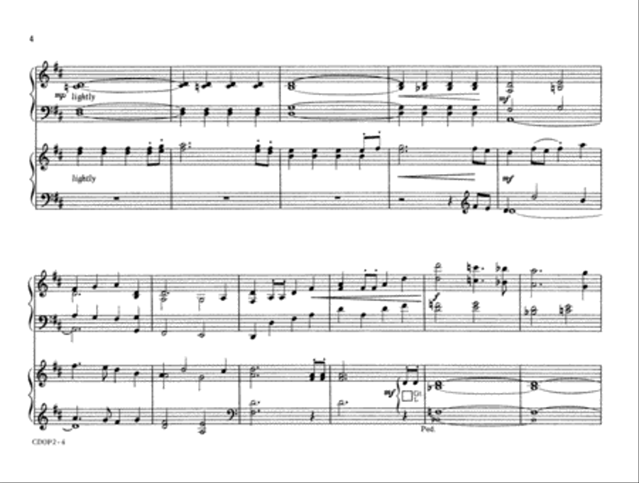 Christmas Duets for Organ and Piano, No. 2 Organ scores gallery preview page 4