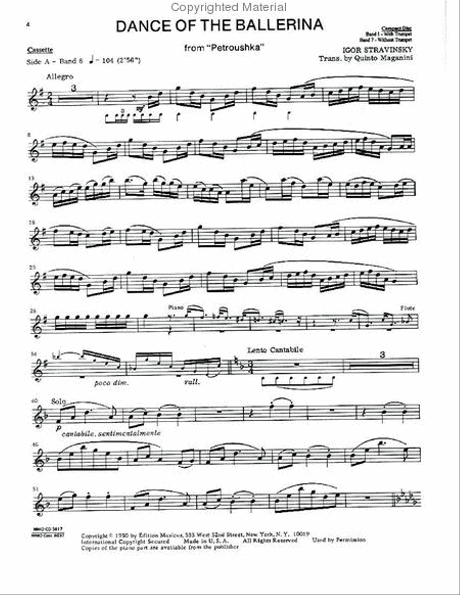 Intermediate Trumpet Solos - Volume 3 Trumpet Solo scores gallery preview page 2