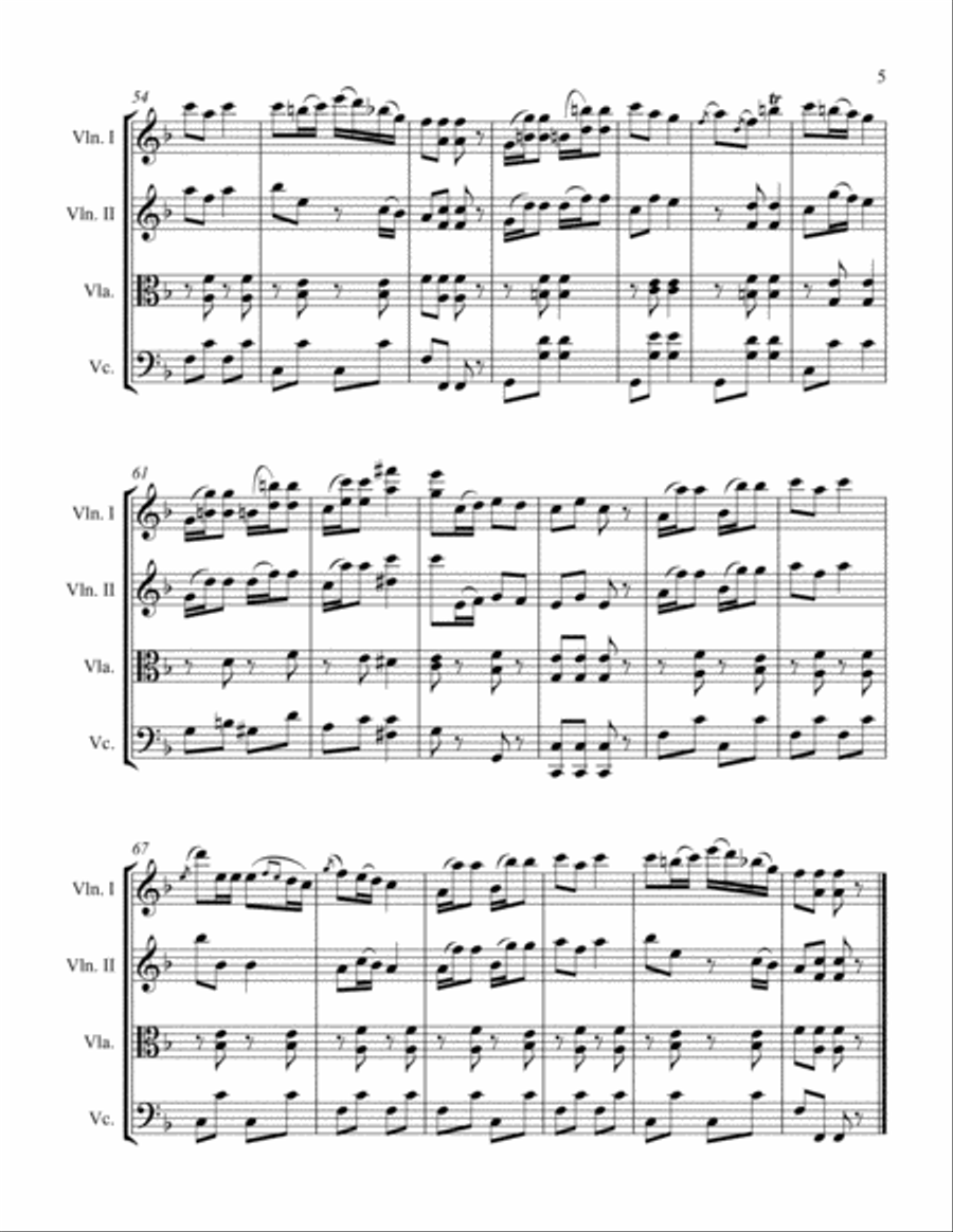 The May Polka The May Polka String Quartet scores gallery preview page 5
