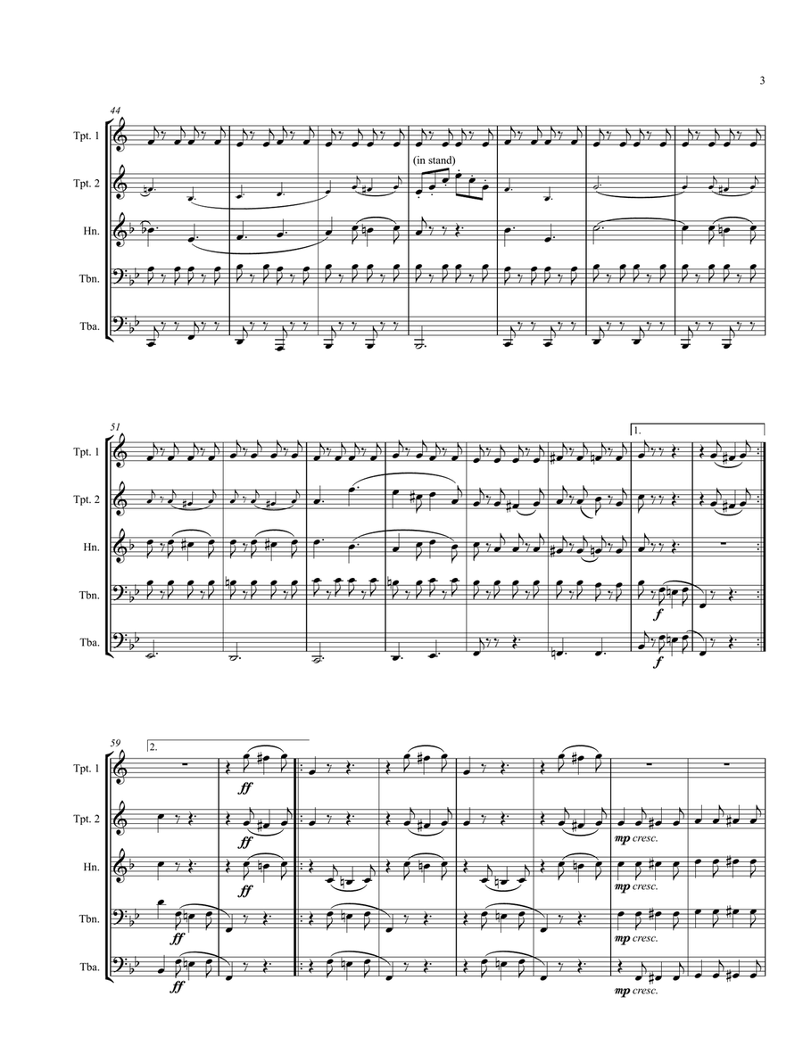 Washington Post March Washington Post March Brass Ensemble scores gallery preview page 4
