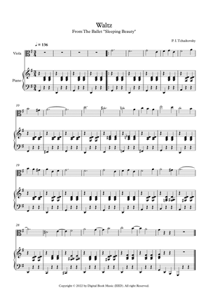 Waltz (Sleeping Beauty) - Peter Ilyich Tchaikovsky (Viola + Piano)