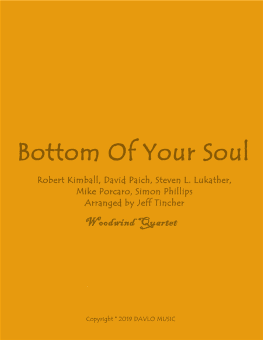 Bottom Of Your Soul Woodwind Quartet scores gallery preview page 1