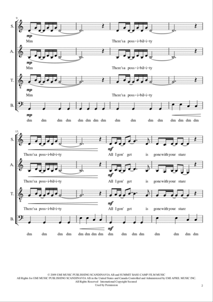 Possibility 4-Part scores gallery preview page 2