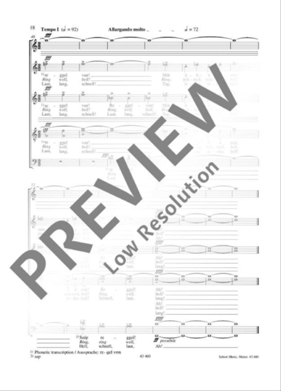 Éjszaka · Reggel Mixed Choir scores gallery preview page 19