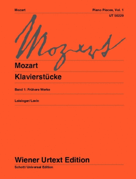 Mozart : Piano Pieces - Volume 1
