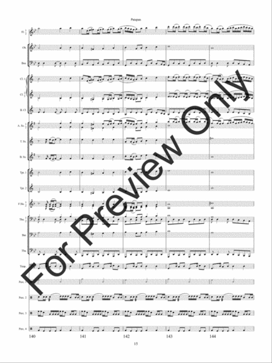 Patapan (Score) Concert Band scores gallery preview page 18