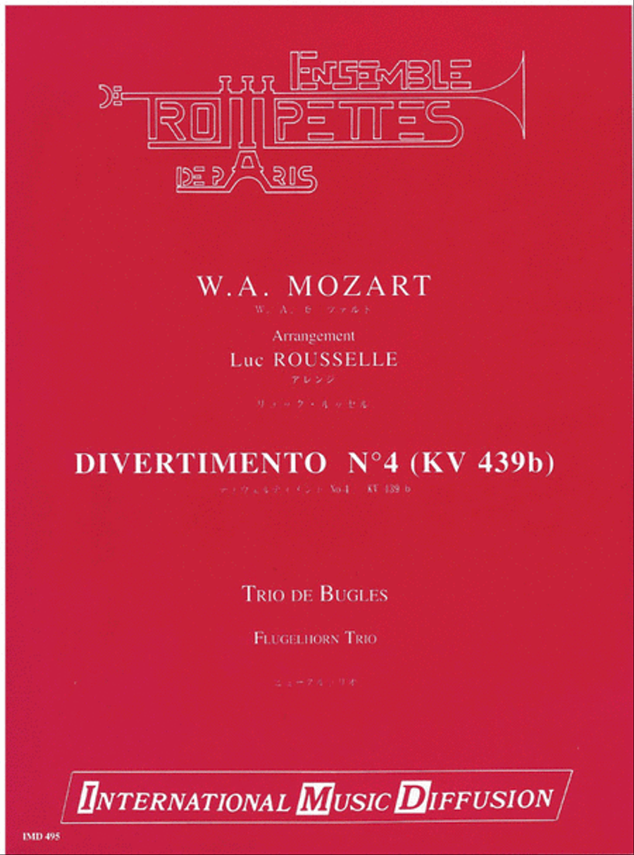 Divertimento No. 4 KV 439b Bugle scores gallery preview page 1