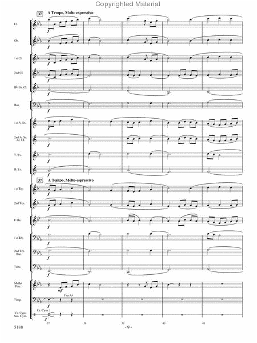 A Song of Hope A Song of Hope Concert Band scores gallery preview page 8