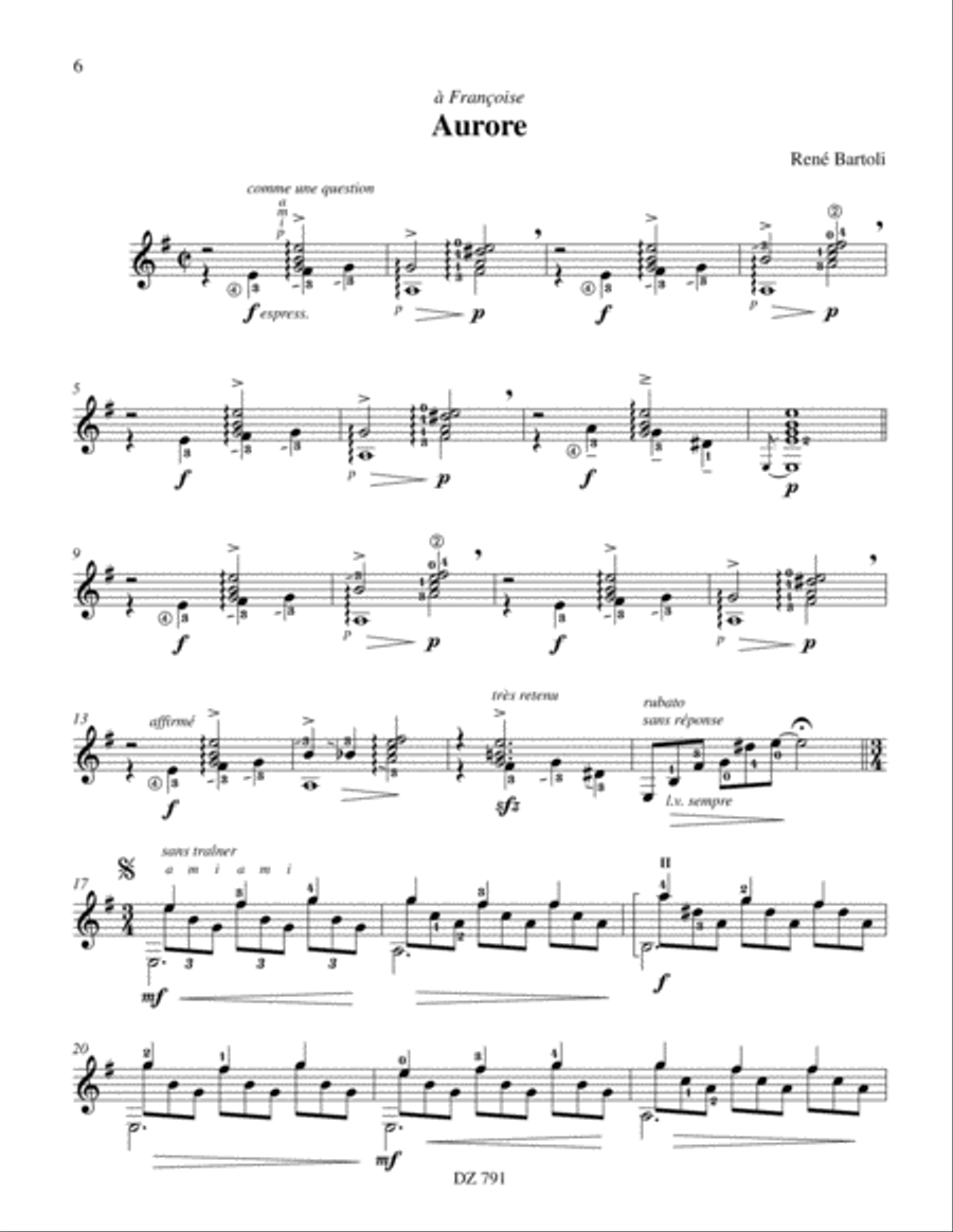Réminiscences Classical Guitar scores gallery preview page 6