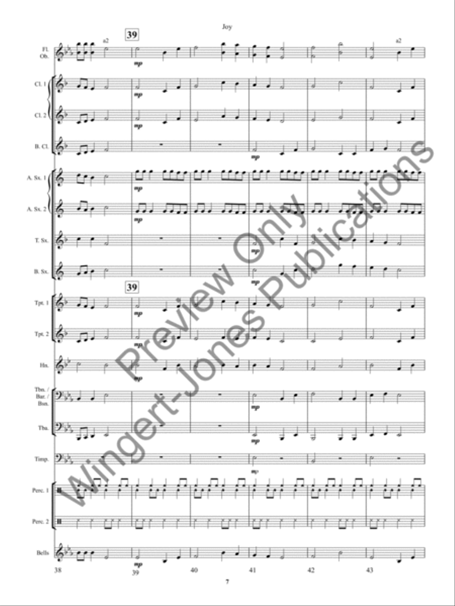 Joy Concert Band scores gallery preview page 11