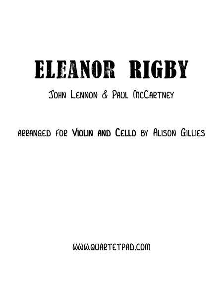 Eleanor Rigby by David Cook Viola - Digital Sheet Music