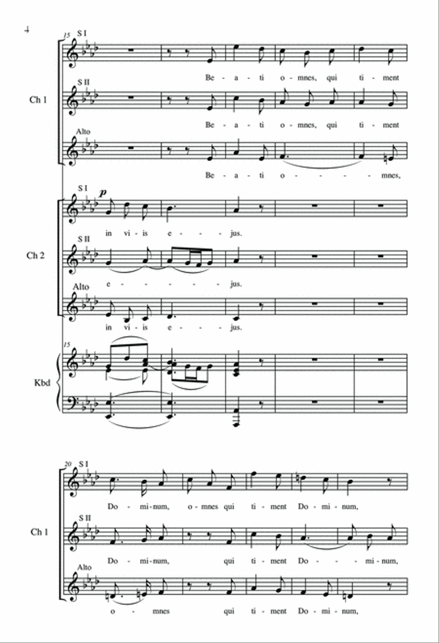 Beati Omnes SSA scores gallery preview page 4