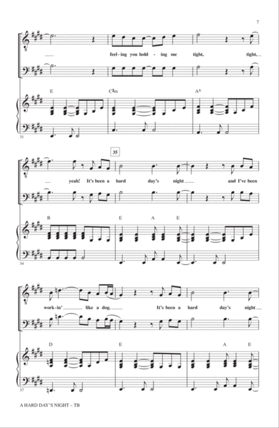 A Hard Day's Night (arr. Roger Emerson) TB scores gallery preview page 5