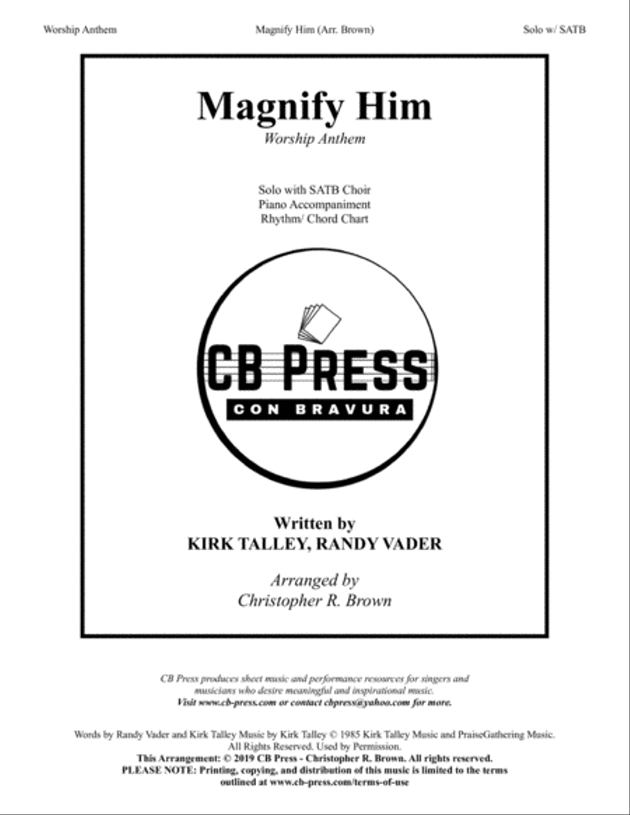 Magnify Him 4-Part scores gallery preview page 1