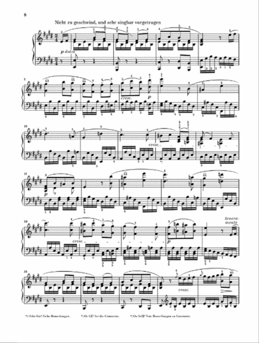 Piano Sonata No. 27 in E Minor, Op. 90 Piano Solo scores gallery preview page 3