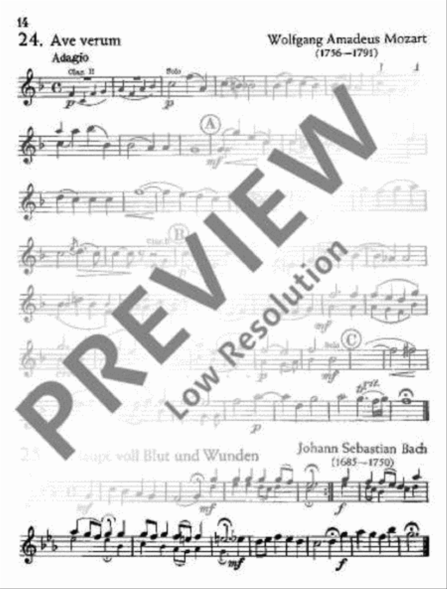 Für Feiern und Feste Clarinet scores gallery preview page 15
