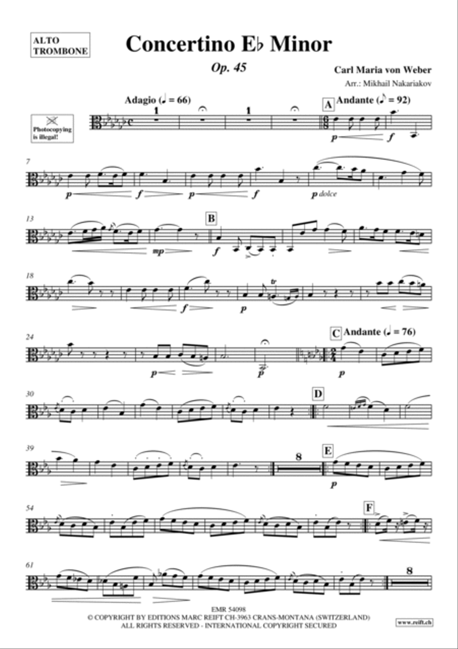 Concertino Eb Minor Piano Accompaniment scores gallery preview page 2