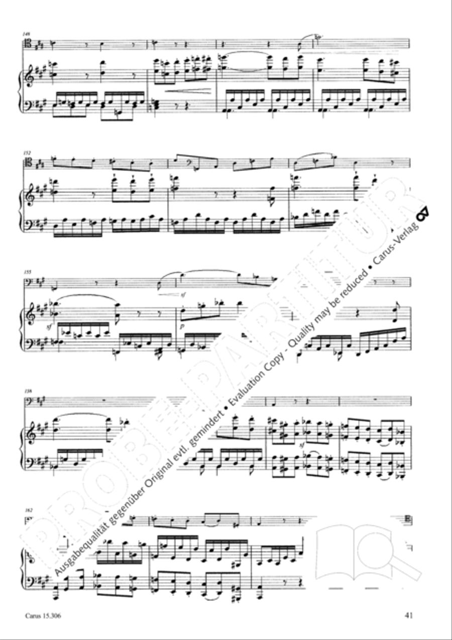 Grand Duo fur Violoncello und Klavier String Duet scores gallery preview page 42