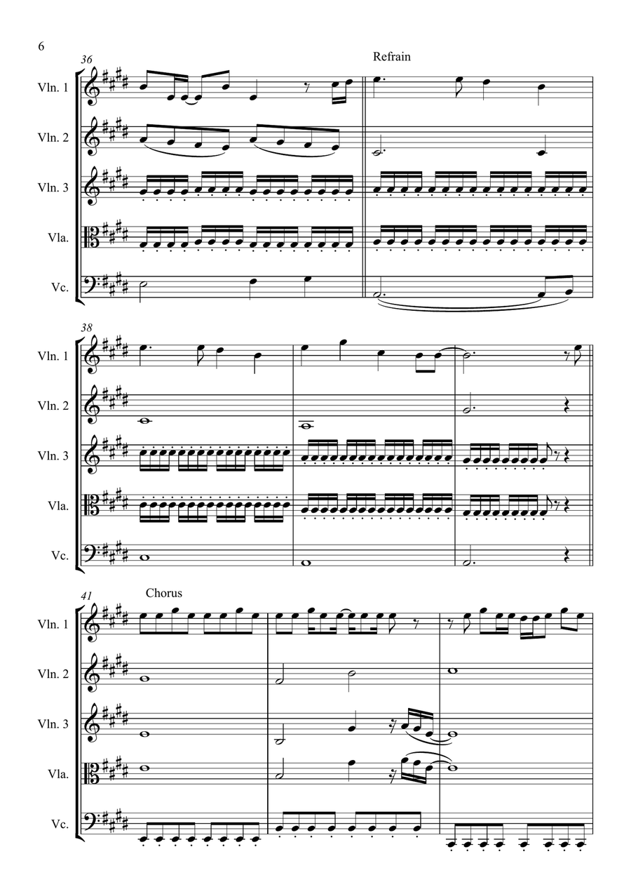 This Love This Love String Quartet scores gallery preview page 6